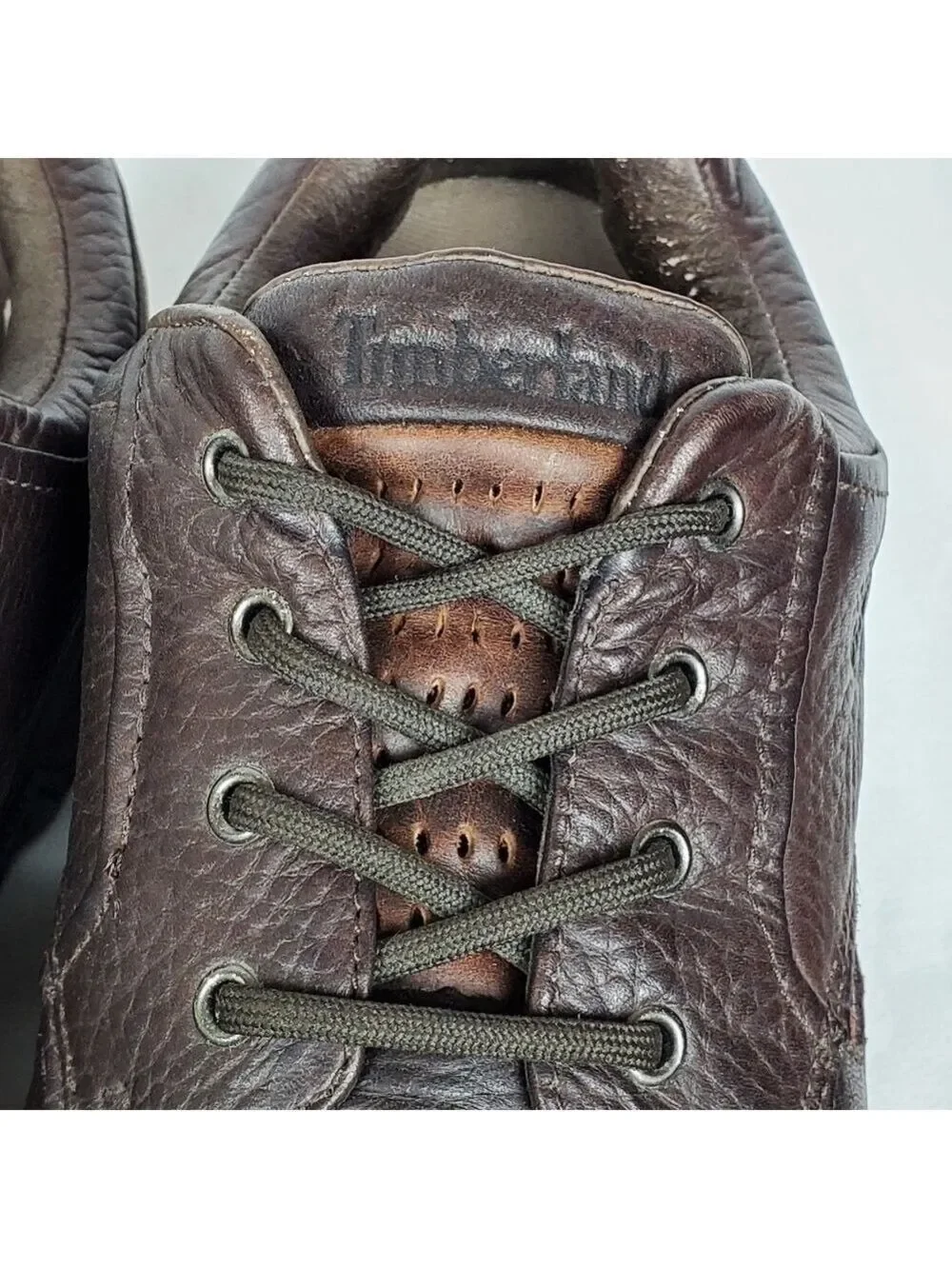 Timberland sz 11 leather lace up shoes rubber sole